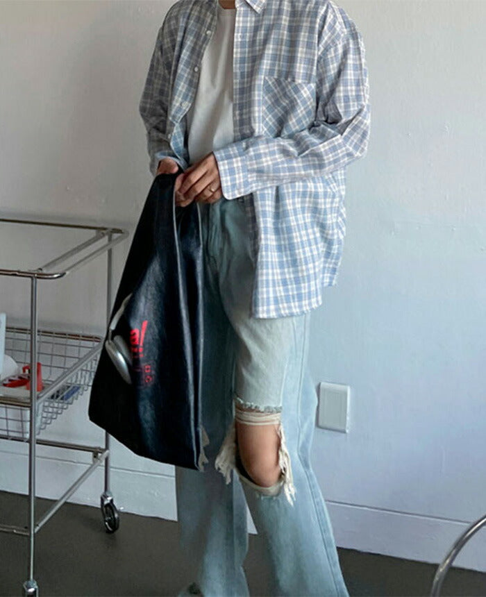 ASCLO(エジュクロ)ASCLO Check Big Shirt