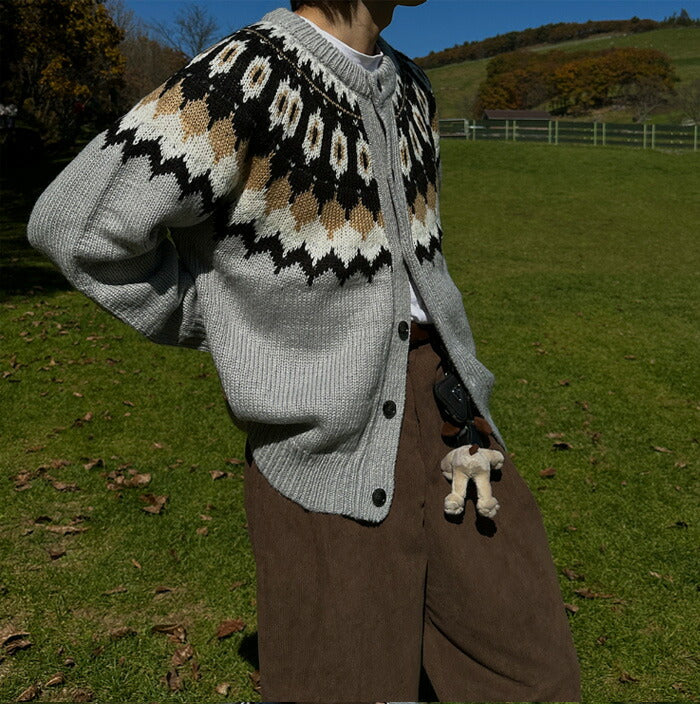 ASCLO(エジュクロ)ASCLO Nordic Knit Cardigan