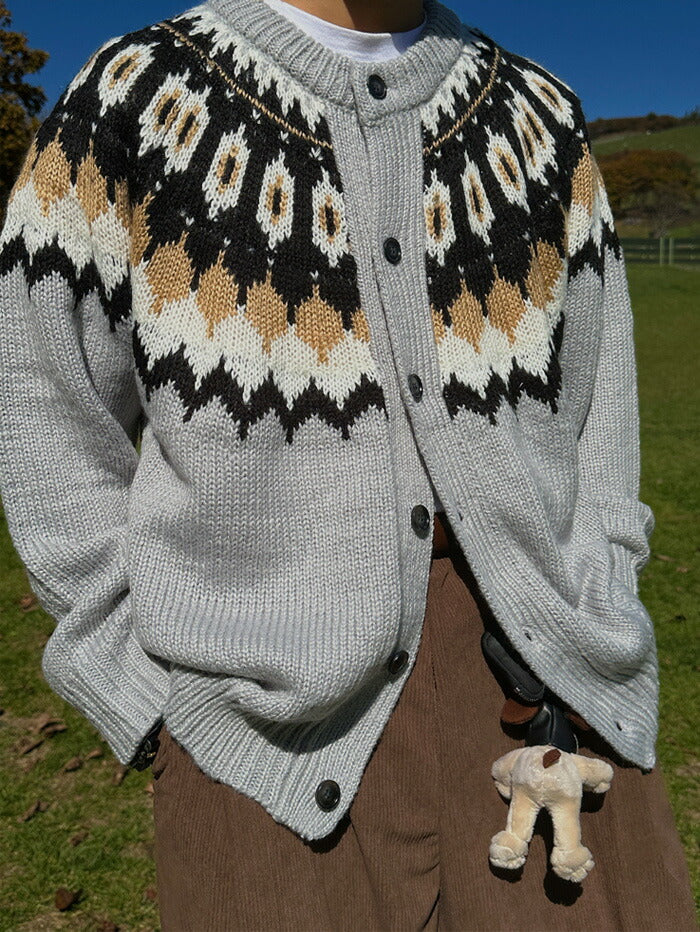ASCLO(エジュクロ)ASCLO Nordic Knit Cardigan