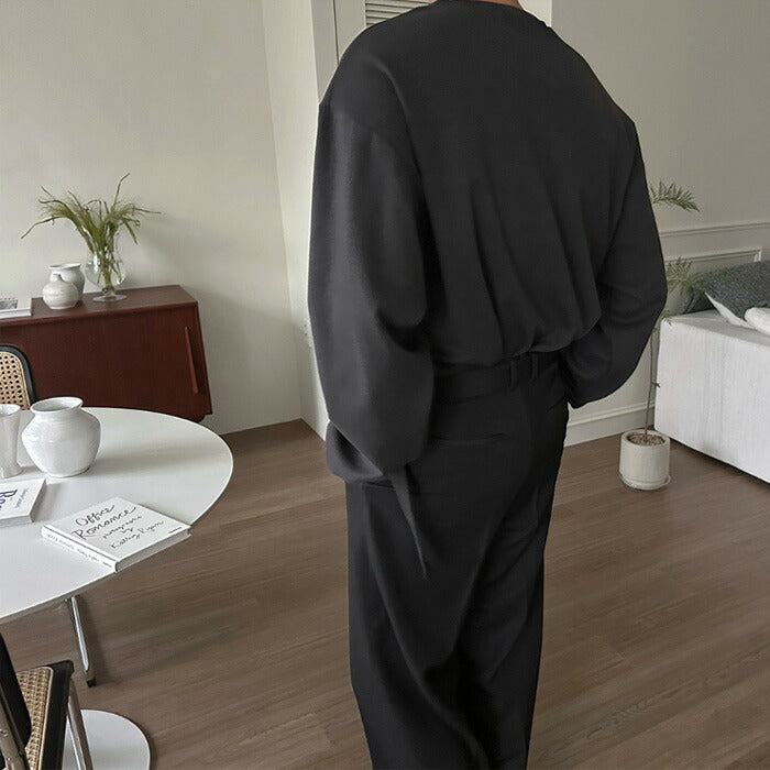 ASCLO(エジュクロ)Bell Rectangle Belt Wide Slacks