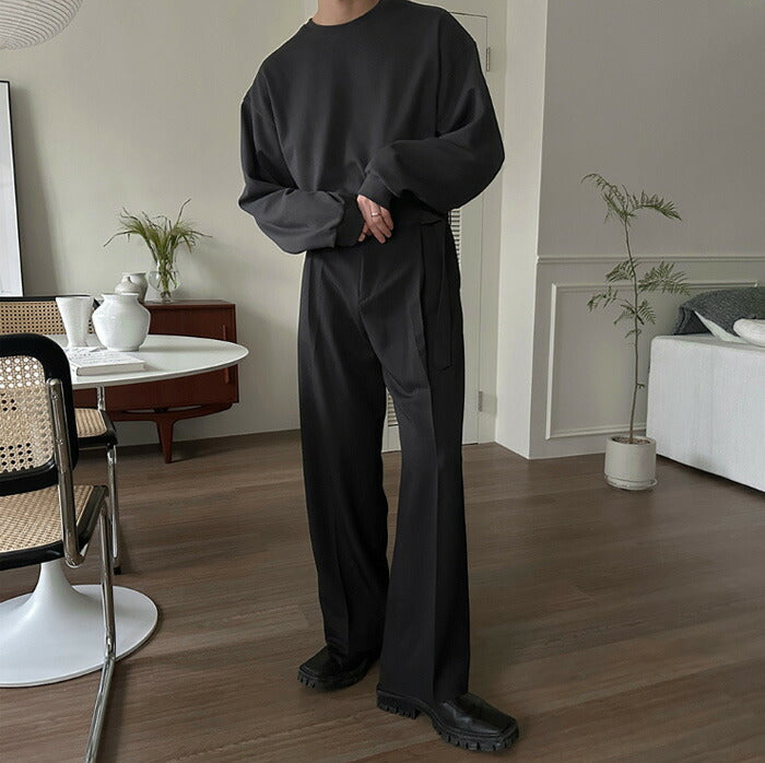 ASCLO(エジュクロ)Bell Rectangle Belt Wide Slacks