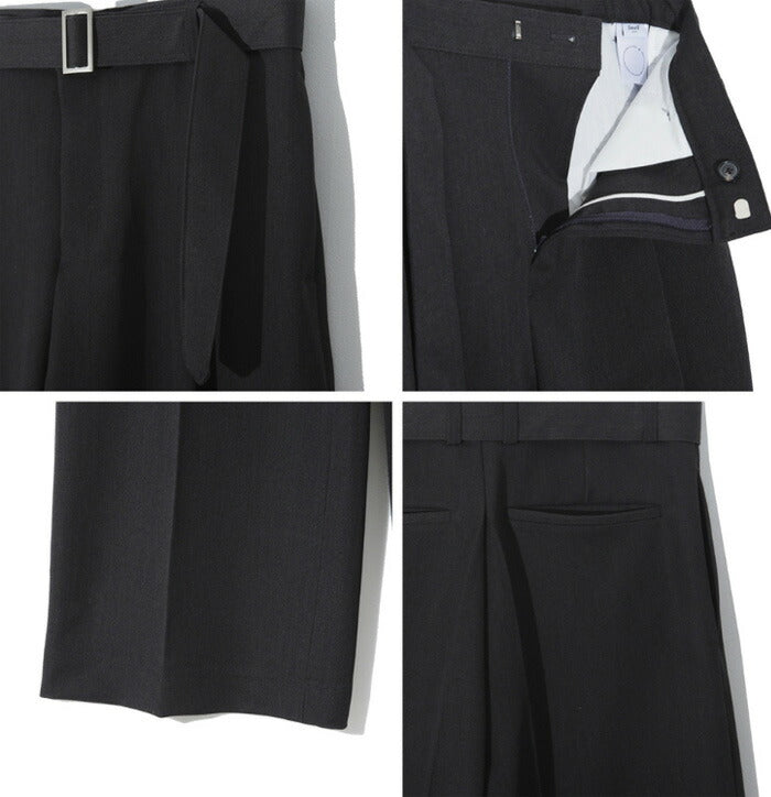 ASCLO(エジュクロ)Bell Rectangle Belt Wide Slacks