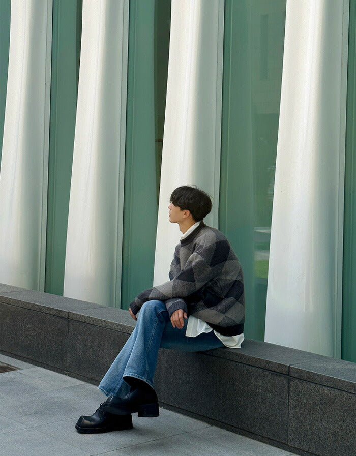ASCLO(エジュクロ)+5cm Sand Brush Denim Pants