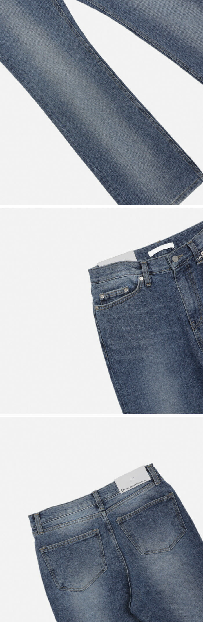 ASCLO(エジュクロ)+5cm Sand Brush Denim Pants