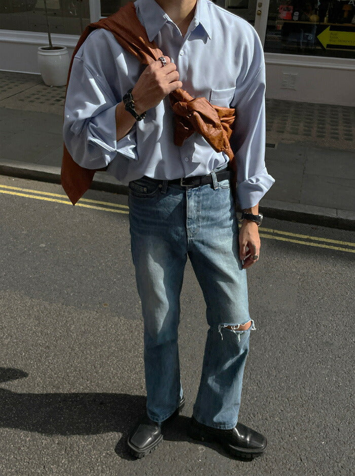 ASCLO(エジュクロ)ASCLO Wrinkle Des Denim Pants