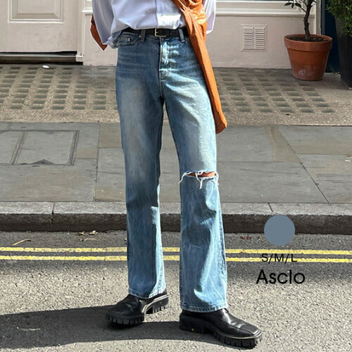 ASCLO(エジュクロ)ASCLO Wrinkle Des Denim Pants