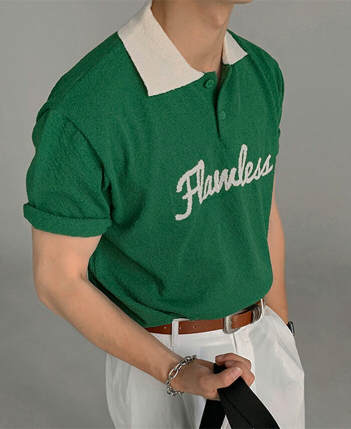 ASCLO(エジュクロ)ASCLO Flawless Bicolor Short Sleeve Knit