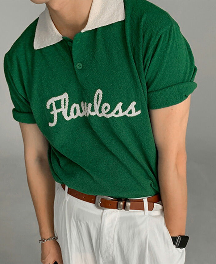 ASCLO(エジュクロ)ASCLO Flawless Bicolor Short Sleeve Knit