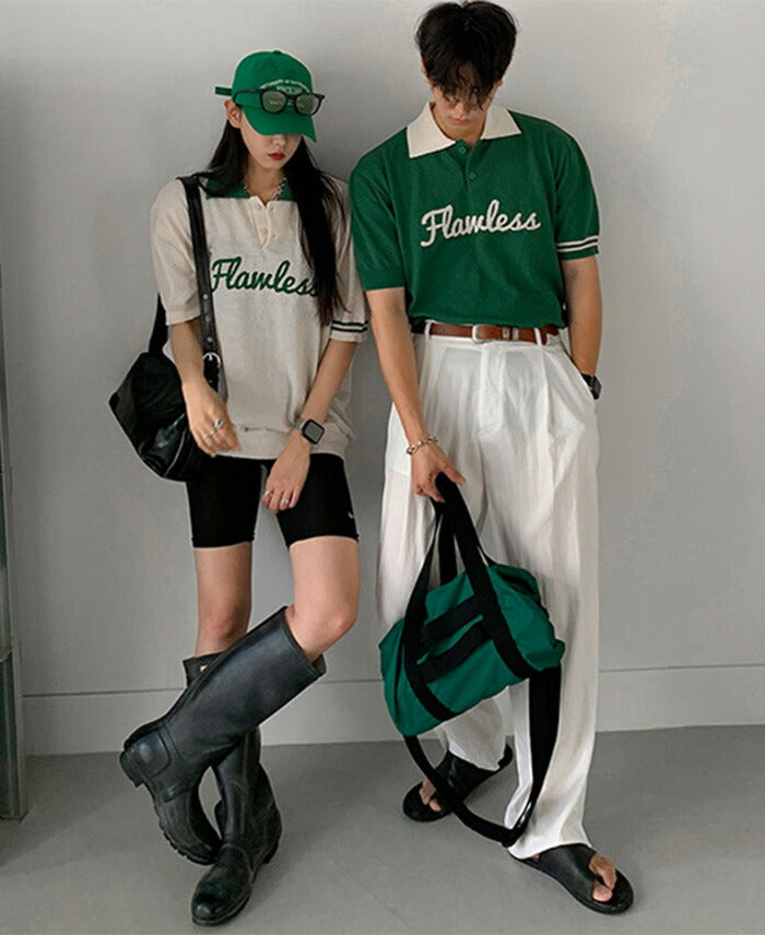 ASCLO(エジュクロ)ASCLO Flawless Bicolor Short Sleeve Knit
