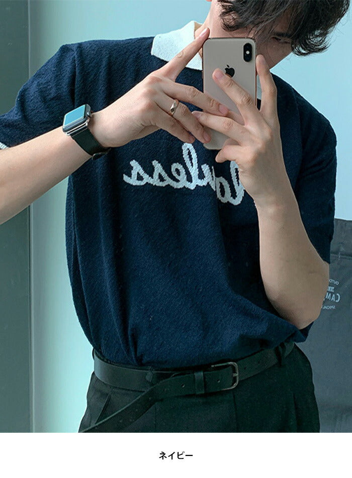 ASCLO(エジュクロ)ASCLO Flawless Bicolor Short Sleeve Knit