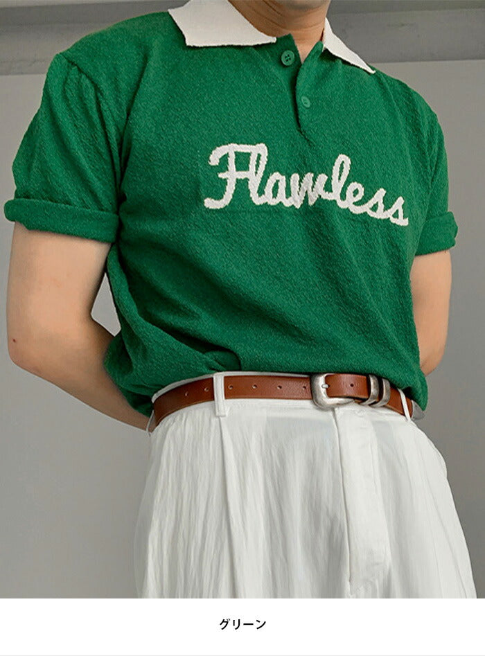 ASCLO(エジュクロ)ASCLO Flawless Bicolor Short Sleeve Knit