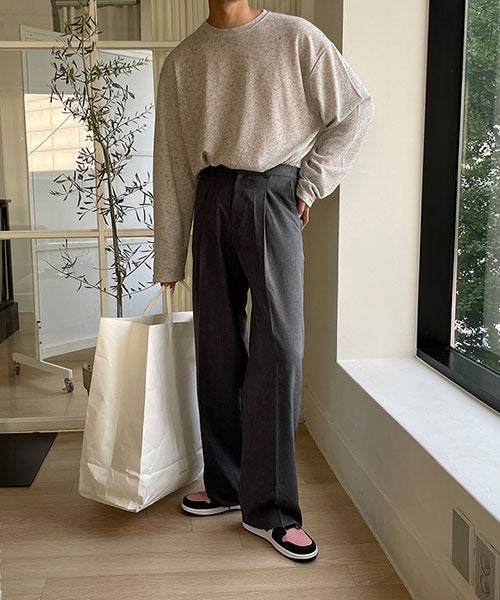 即納】ASCLO(エジュクロ)ASCLO Banding Wide Slacks – 3rd Spring