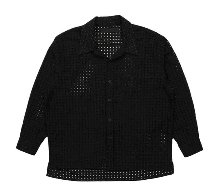 即納】ASCLO(エジュクロ)ASCLO Punching Square Shirt (2color) – 3rd