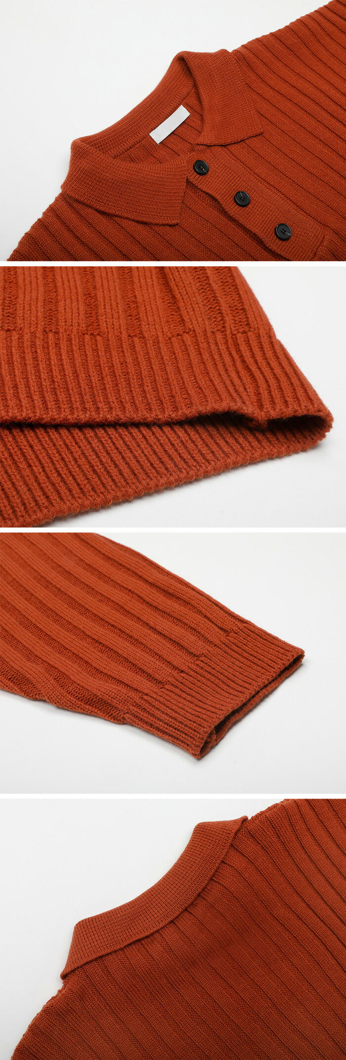 ASCLO(エジュクロ)ASCLO Rib Collar Knit