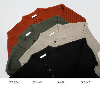 ASCLO(エジュクロ)ASCLO Rib Collar Knit