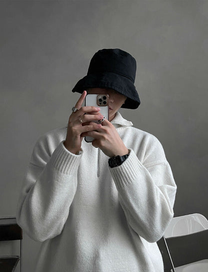 ASCLO(エジュクロ)At Oslo Half Zip Up Knit