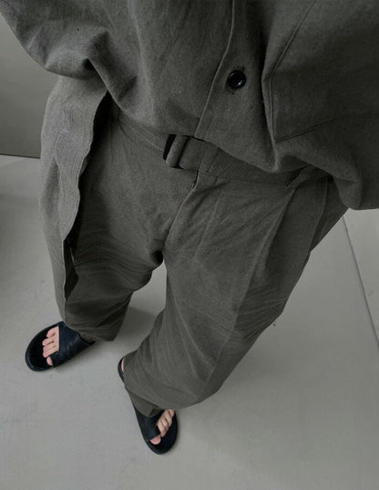 ASCLO(エジュクロ)Kant Linen Belt Wide Slacks
