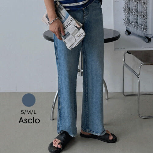 ASCLO(エジュクロ)+5cm Milk Brush Denim Pants (8015)