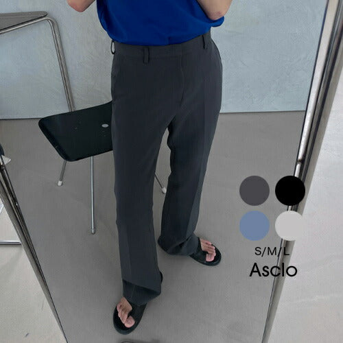 ASCLO(エジュクロ)[ASCLO MADE] ASCLO Tension Semi Bootcut Slacks (4color)