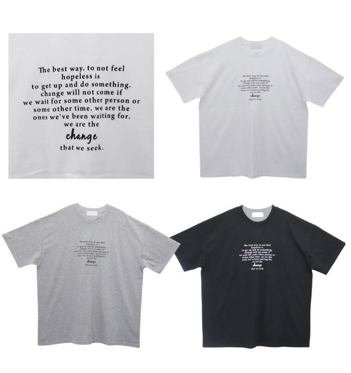 ASCLO(エジュクロ)ASCLO Change Lettering Short Sleeve T Shirt