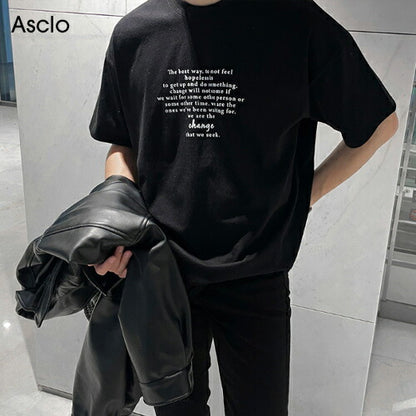 ASCLO(エジュクロ)ASCLO Change Lettering Short Sleeve T Shirt