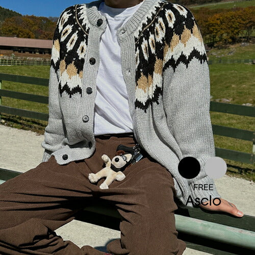 ASCLO(エジュクロ)ASCLO Nordic Knit Cardigan