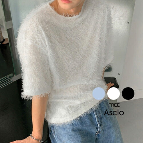 ASCLO(エジュクロ)Unique Mohair Short Sleeve T Shirt