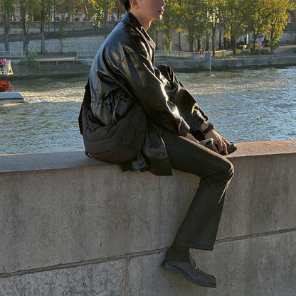ASCLO(エジュクロ)[ASCLO MADE] ASCLO Dry Black Coating Jeans