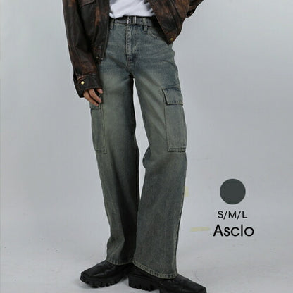 ASCLO(エジュクロ)TC Vintage Washing Cargo Denim Pants
