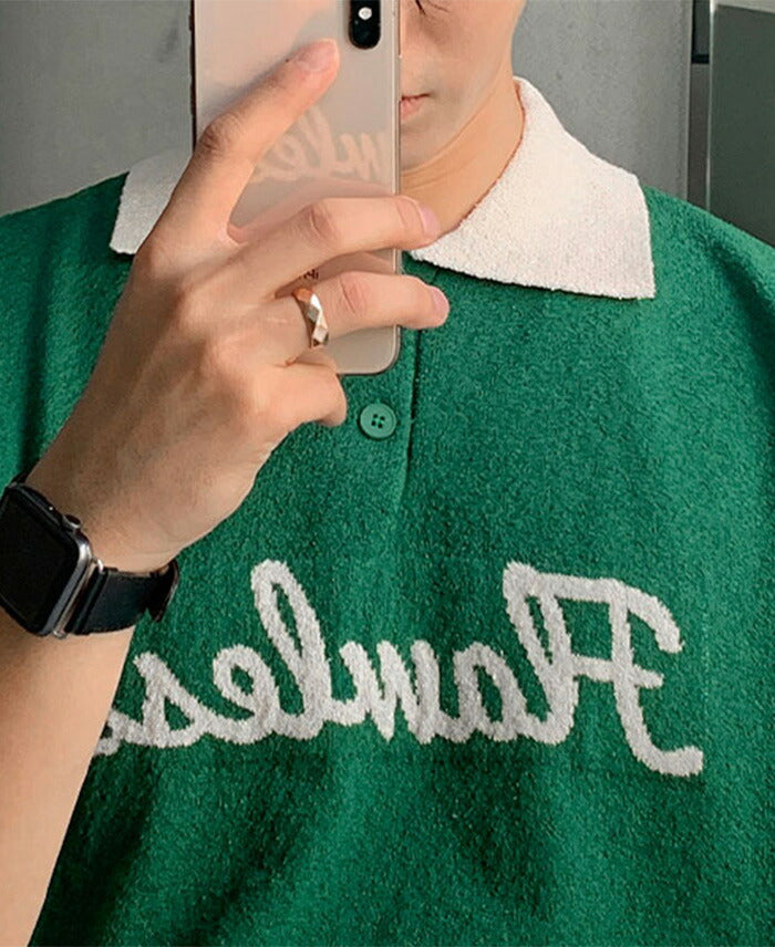 ASCLO(エジュクロ)ASCLO Flawless Bicolor Short Sleeve Knit