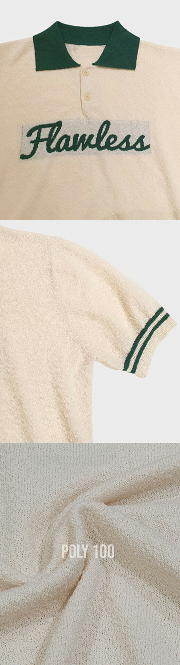 ASCLO(エジュクロ)ASCLO Flawless Bicolor Short Sleeve Knit