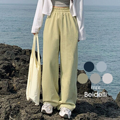 Beidelli(ベイデリ)[BELLIDE MADE] ベーシック刺繍ツーウェイジョガートレーニングパンツ