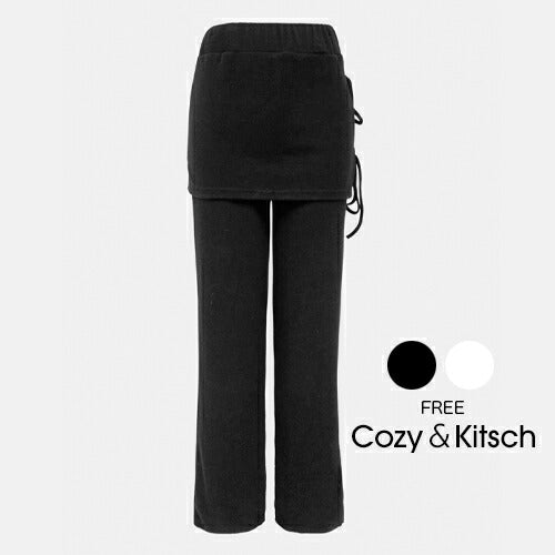 Cozy＆Kitsch(コージー＆キッチ)ラビットストラップスカートパンツ