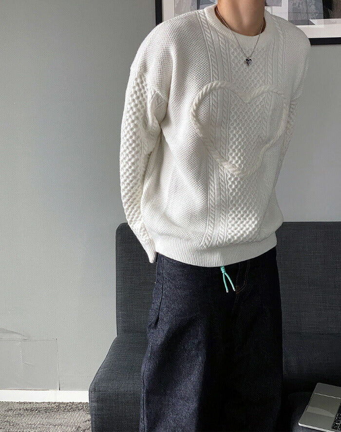 HOLY IN CODE(ホーリーインコード)No.0369 twisted heart round KNIT