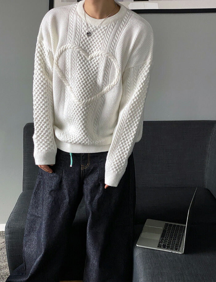 HOLY IN CODE(ホーリーインコード)No.0369 twisted heart round KNIT