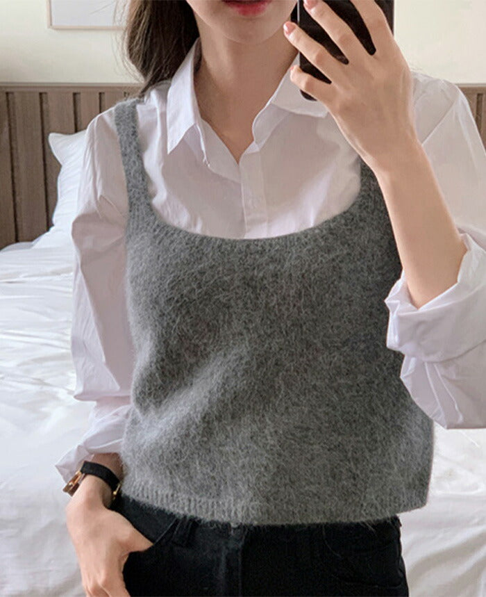SHOPPERLAND(ショッパーランド)Standard Crop Long Sleeve Shirt