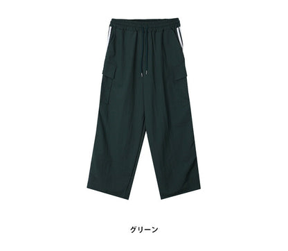 ULAN(ユーラン)(UNISEX) ラインナイロンカーゴパンツ