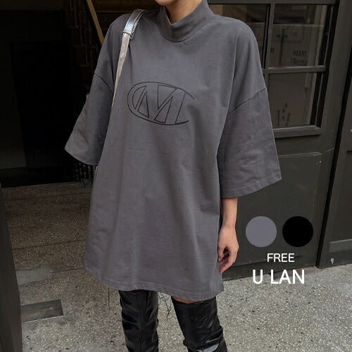 ULAN(ユーラン)(UNISEX) MCハーフネックオーバー半袖Tシャツ